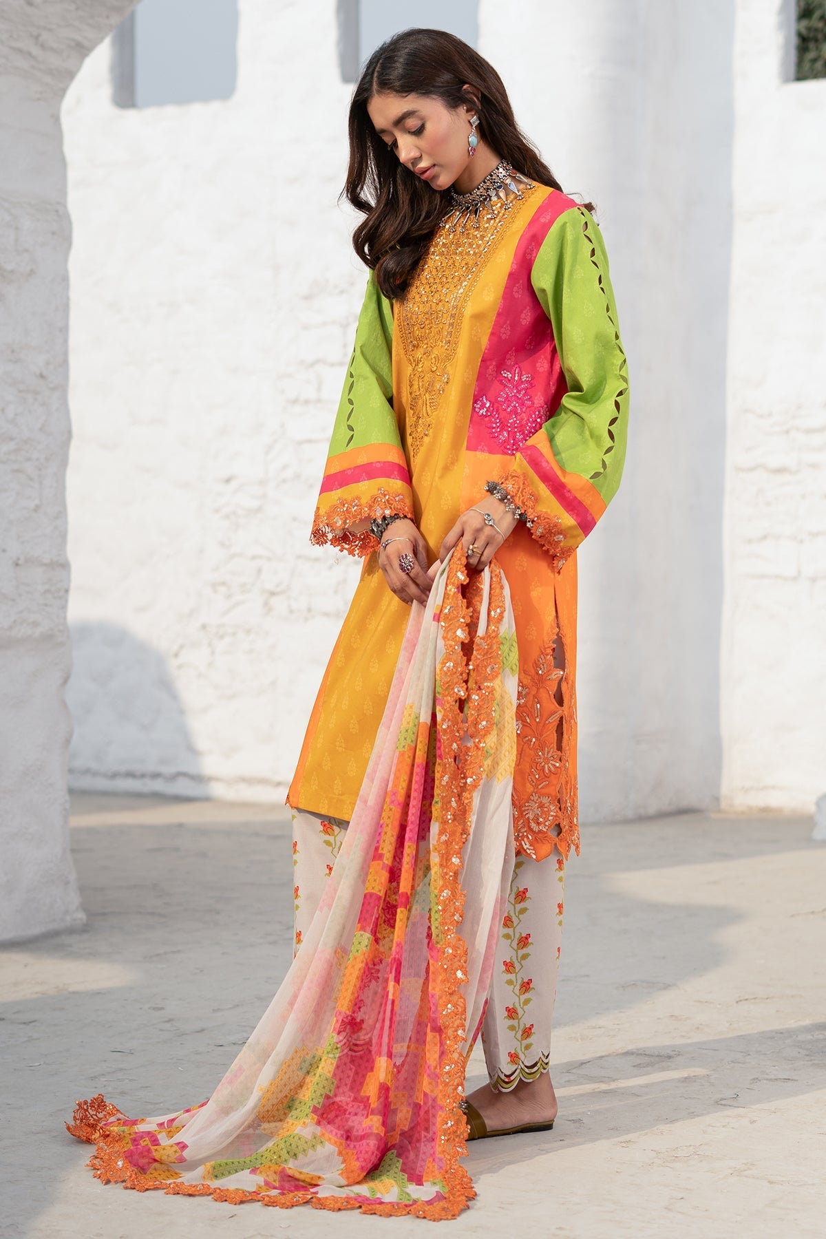 Charizma | Rangoli Lawn | CRO5-06 - by - Libasekhas UK - Registered Vendor of : Charizma - 100% Original Designer Dresss