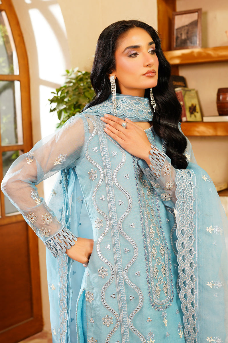 Maryams | Noir Luxe | Azure-NOR-0004 - by Libasekhas UK - Registered Vendor of : Maryams - 100% Original Designer Dress