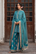 Charizma | Festive Pret | 3-PC Embroidered Raw Silk CMA-6-386 - by Libasekhas UK - Registered Vendor of : Charizma - 100% Original Designer Dress