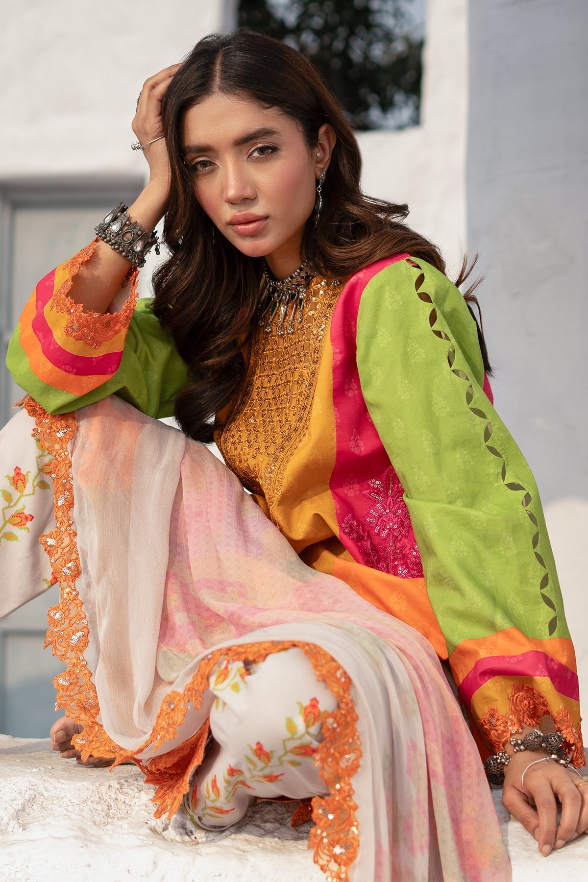 Charizma | Rangoli Lawn | CRO5-06 - by - Libasekhas UK - Registered Vendor of : Charizma - 100% Original Designer Dresss