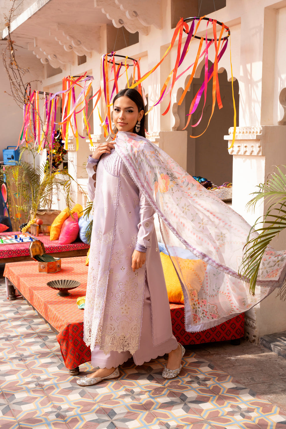 Florent | Basant Chikankari | FBC - 2B - by Libasekhas UK - Registered Vendor of : Florent - 100% Original Designer Dress