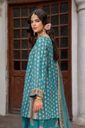 Charizma | Festive Pret | 3-PC Embroidered Raw Silk CMA-6-386 - by Libasekhas UK - Registered Vendor of : Charizma - 100% Original Designer Dress