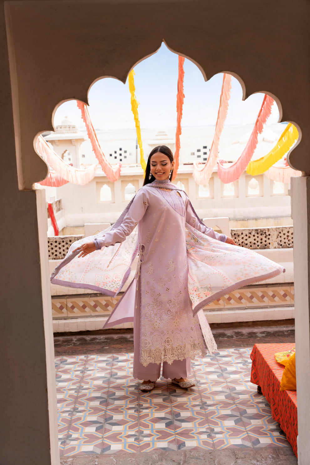 Florent | Basant Chikankari | FBC - 2B - by Libasekhas UK - Registered Vendor of : Florent - 100% Original Designer Dress