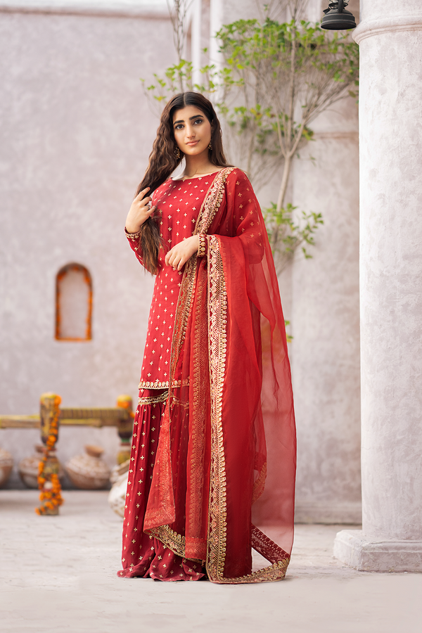 Erum Khan | Sakhiyan Formals | GULAB - by - Libasekhas UK - Registered Vendor of : Erum Khan - 100% Original Designer Dresss