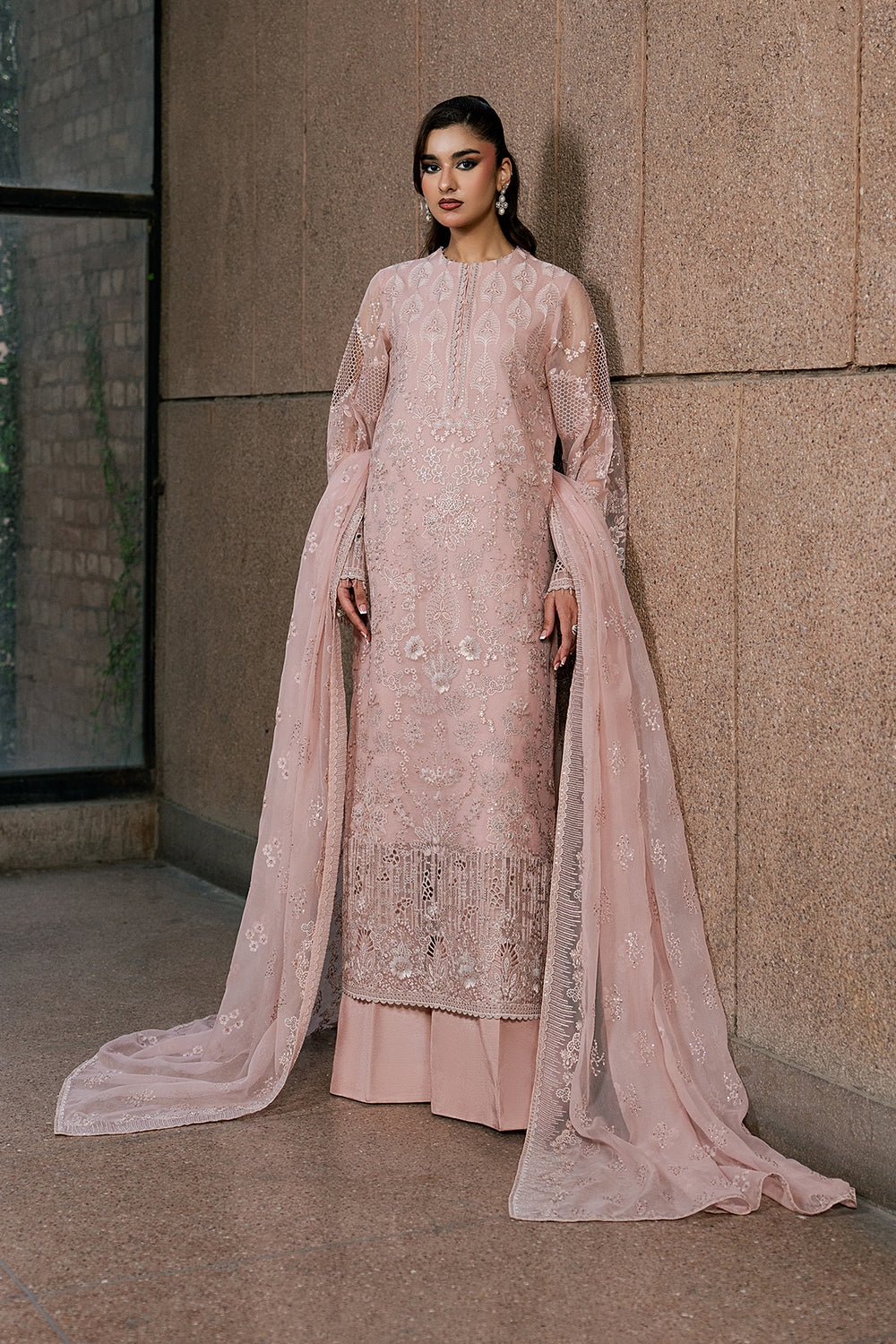 Lavish Premium | Lazawal Formals | Pink Blossom - by Libasekhas UK - Registered Vendor of : Lavish Premium - 100% Original Designer Dress