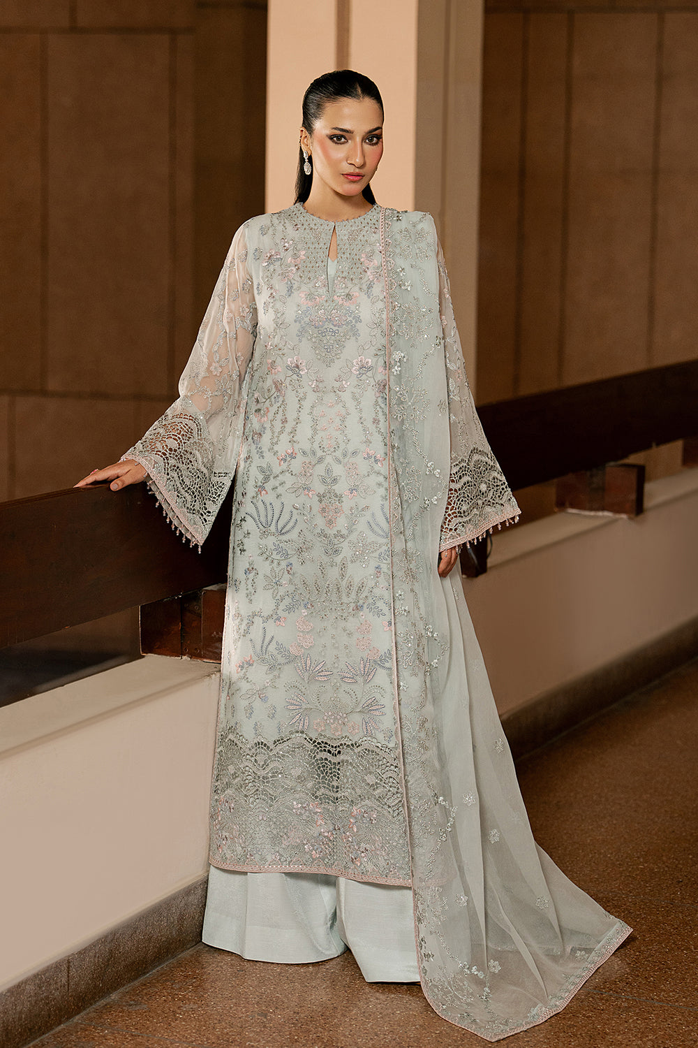 Lavish Premium | Lazawal Formals | Mint Mirage - by Libasekhas UK - Registered Vendor of : Lavish Premium - 100% Original Designer Dress