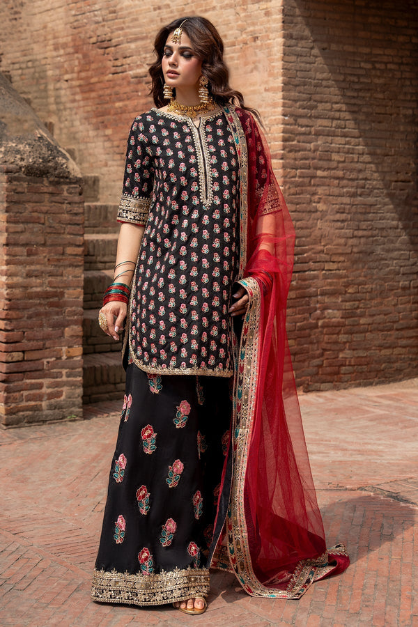 Charizma | Festive Pret | 3-PC Embroidered Raw Silk CMA-6-355 - by Libasekhas UK - Registered Vendor of : Charizma - 100% Original Designer Dress
