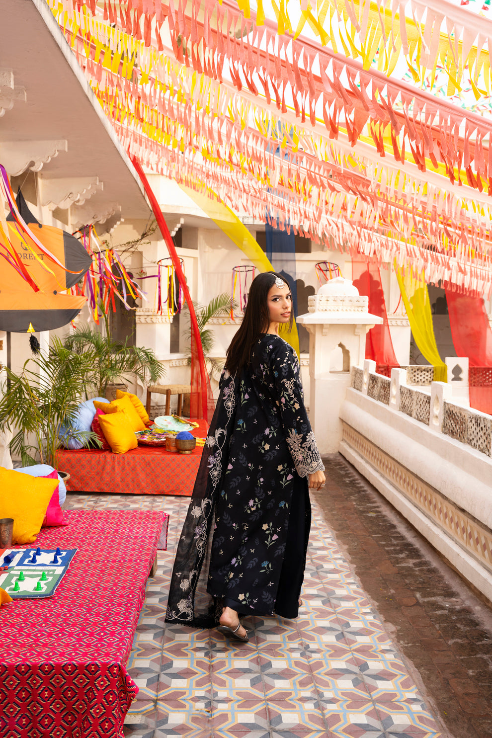 Florent | Basant Chikankari | FBC - 8A - by Libasekhas UK - Registered Vendor of : Florent - 100% Original Designer Dress