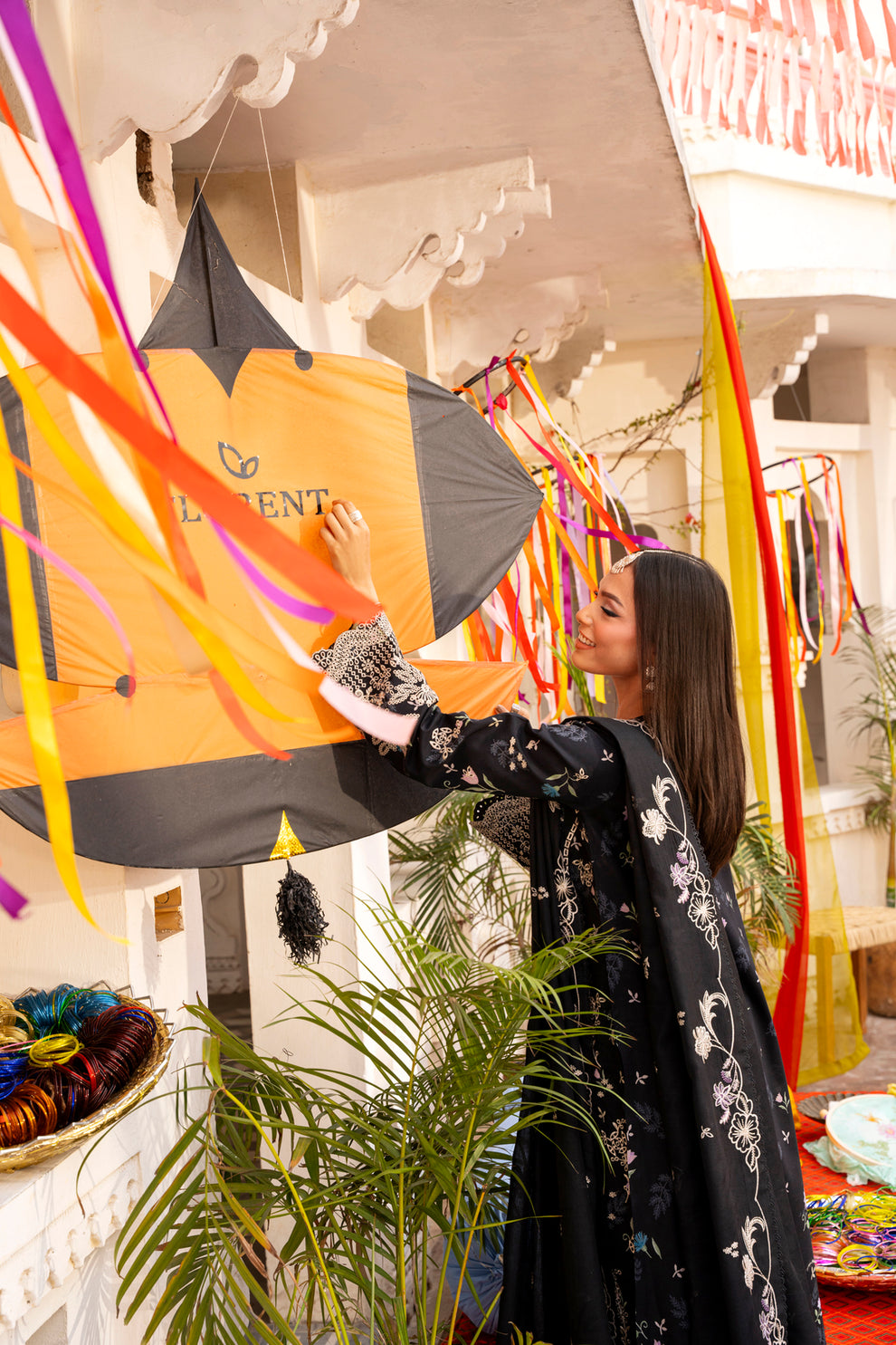 Florent | Basant Chikankari | FBC - 8A - by Libasekhas UK - Registered Vendor of : Florent - 100% Original Designer Dress