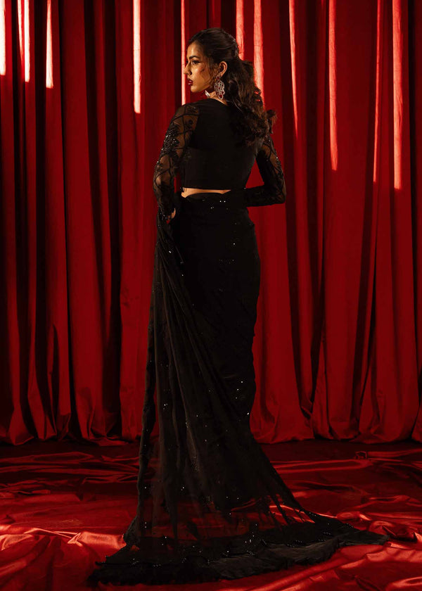 Paras by Pasha | Noor -e- Jahan Saree Collection | Shab-e-Noor - by - Libasekhas UK - Registered Vendor of : Paras by Pasha - 100% Original Designer Dresss