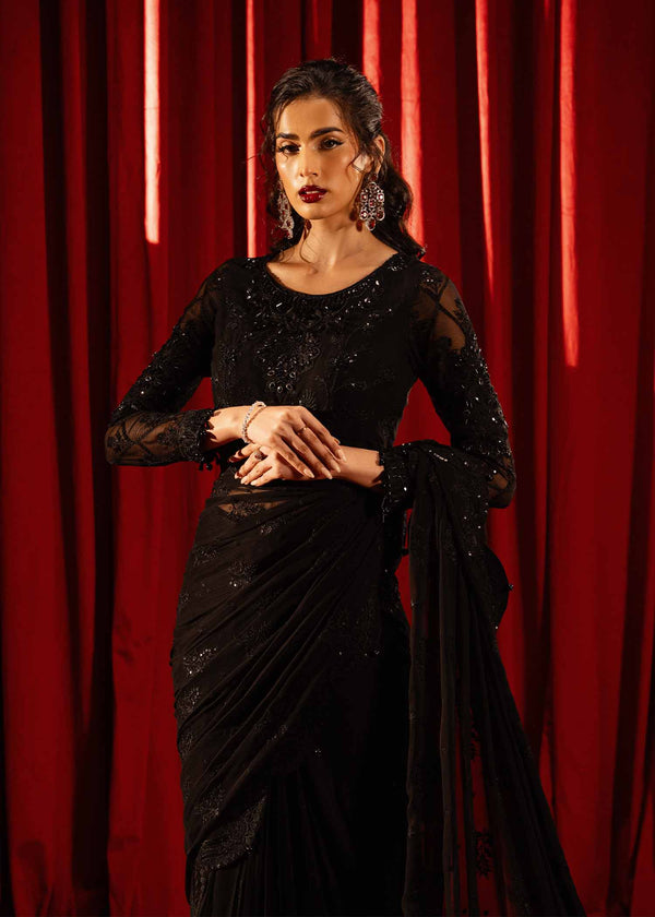 Paras by Pasha | Noor -e- Jahan Saree Collection | Shab-e-Noor - by - Libasekhas UK - Registered Vendor of : Paras by Pasha - 100% Original Designer Dresss