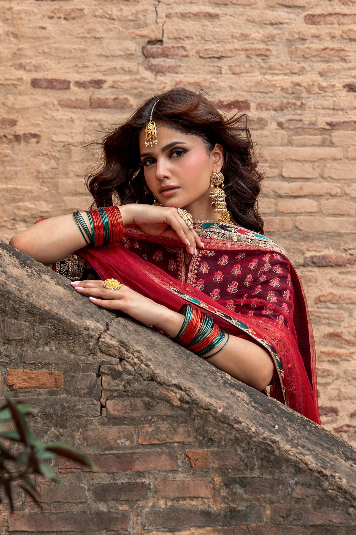 Charizma | Festive Pret | 3-PC Embroidered Raw Silk CMA-6-355 - by Libasekhas UK - Registered Vendor of : Charizma - 100% Original Designer Dress