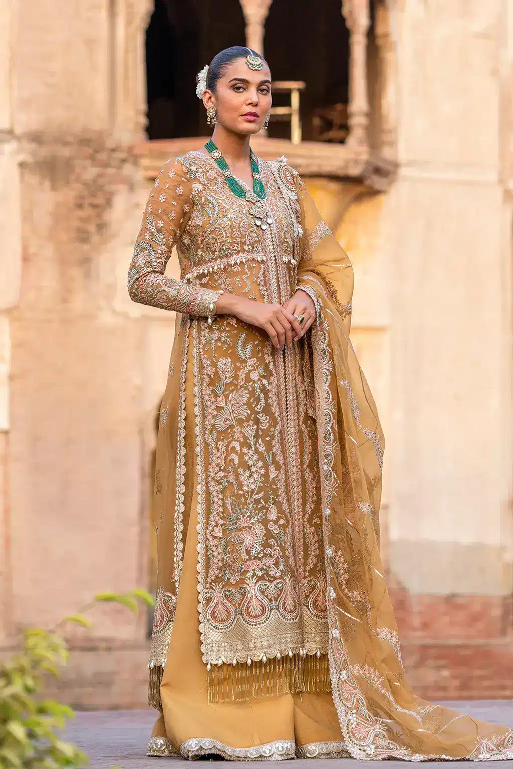 Afrozeh | Dastangoi Wedding Formals | Shafaq - by - Libasekhas UK - Registered Vendor of : Afrozeh - 100% Original Designer Dresss