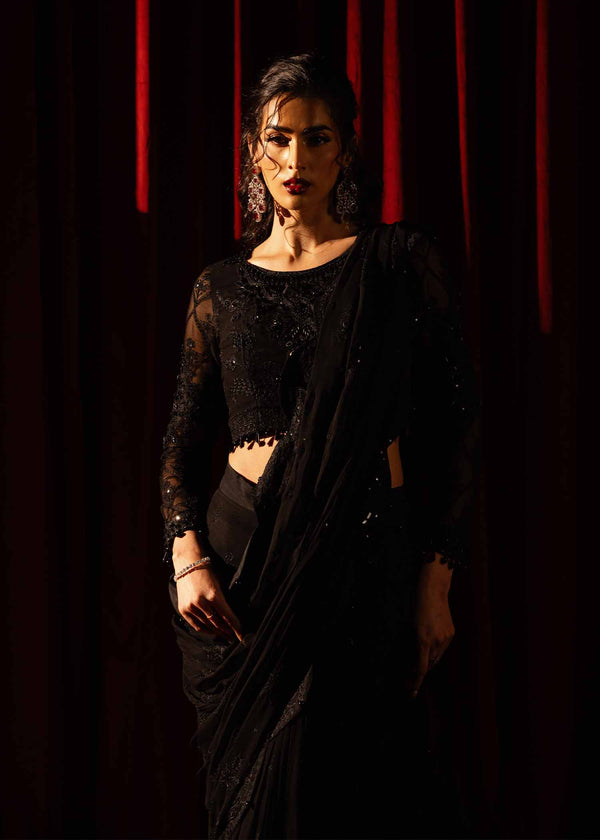 Paras by Pasha | Noor -e- Jahan Saree Collection | Shab-e-Noor - by - Libasekhas UK - Registered Vendor of : Paras by Pasha - 100% Original Designer Dresss