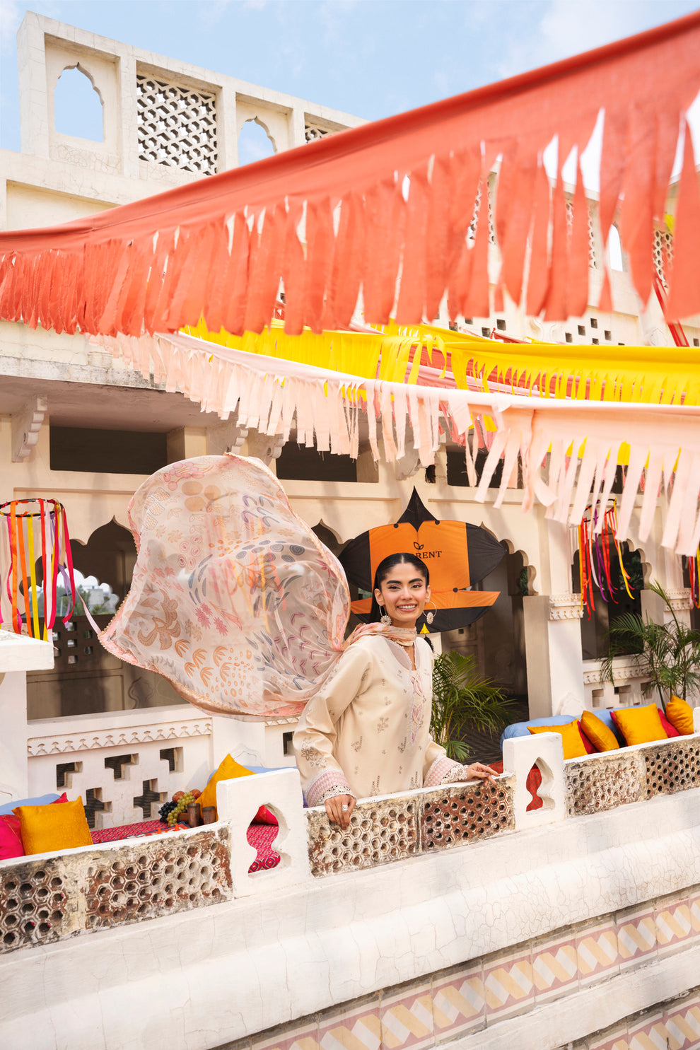 Florent | Basant Chikankari | FBC - 5A - by Libasekhas UK - Registered Vendor of : Florent - 100% Original Designer Dress