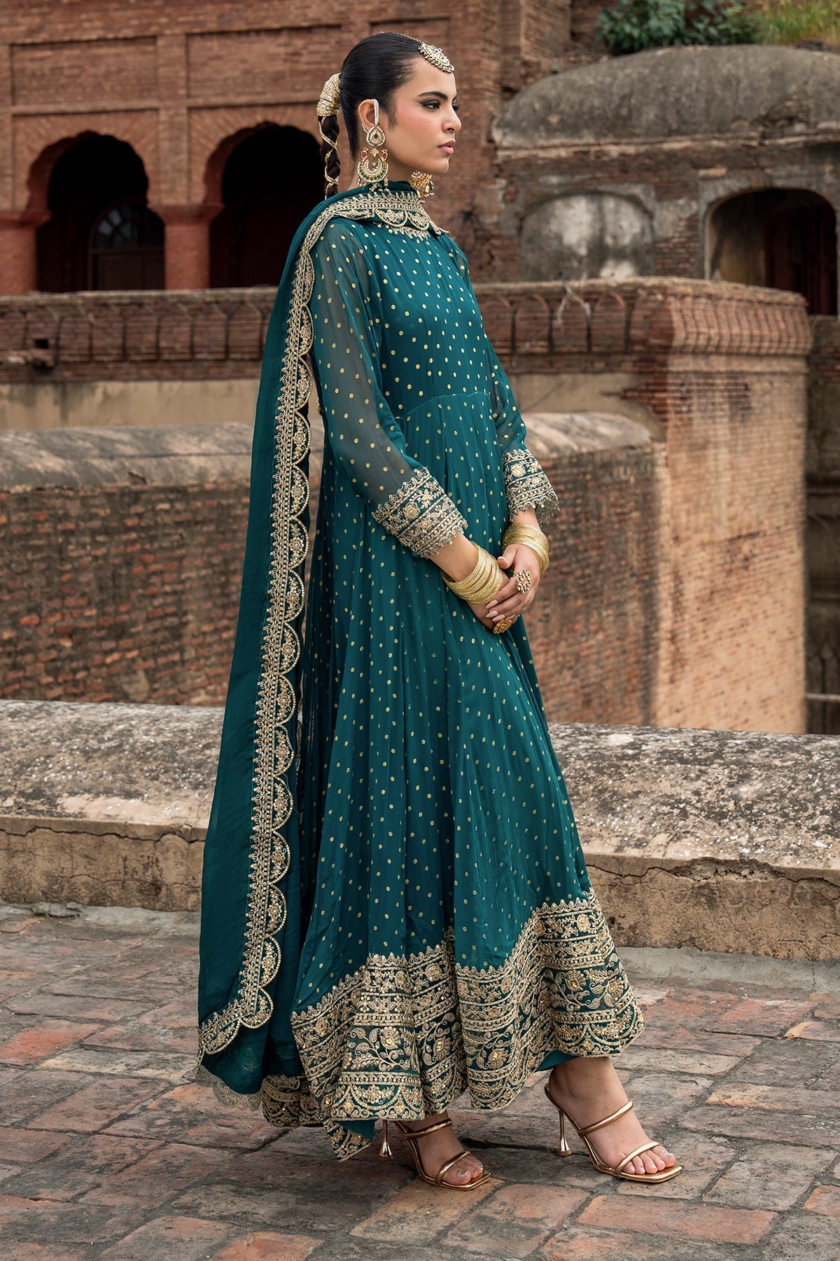 Charizma | Festive Pret | 3-PC Embroidered Chiffon CMA-6-427 - by Libasekhas UK - Registered Vendor of : Charizma - 100% Original Designer Dress