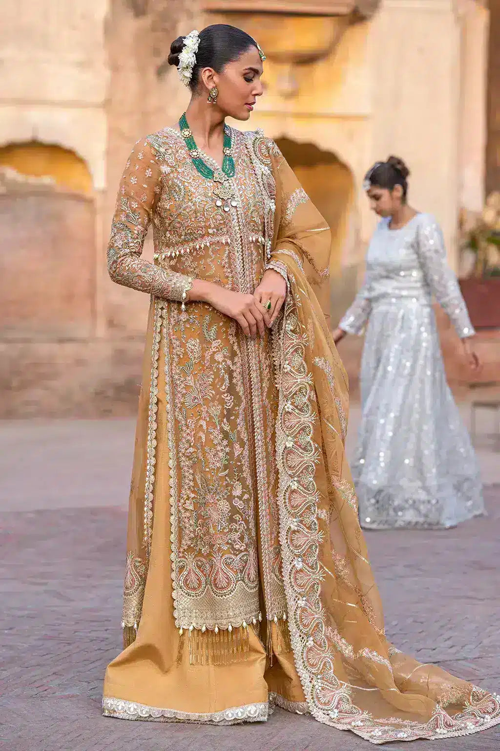 Afrozeh | Dastangoi Wedding Formals | Shafaq - by - Libasekhas UK - Registered Vendor of : Afrozeh - 100% Original Designer Dresss