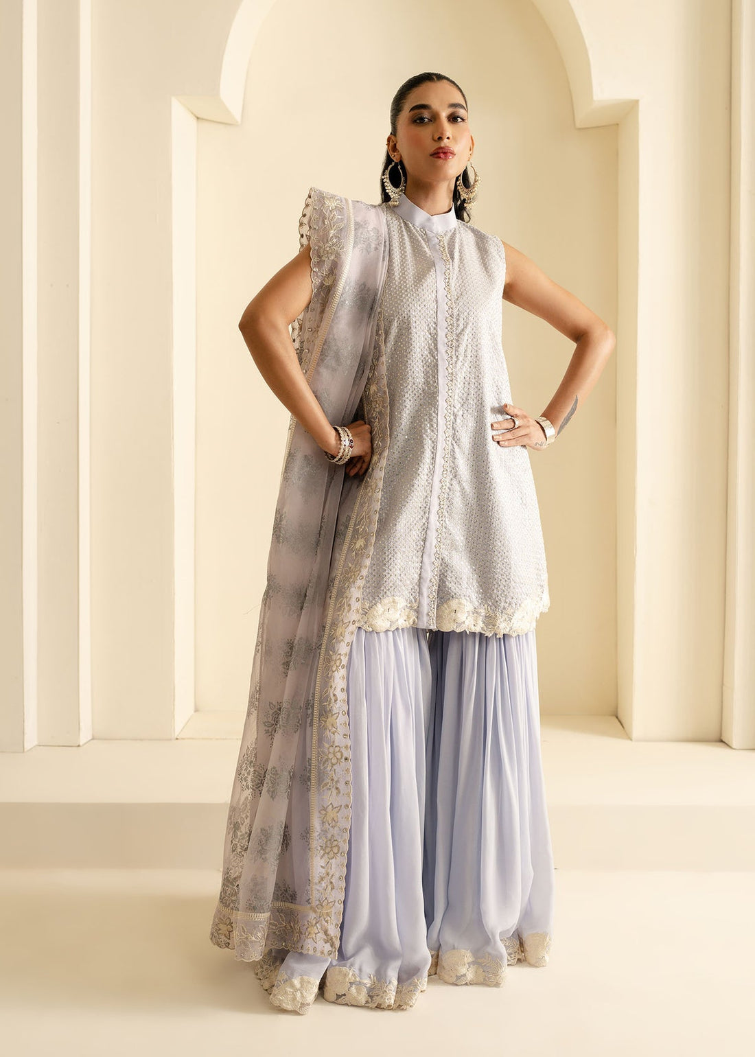 Mahgul | Nooreh Luxe | Lavender Serenity - by - Libasekhas UK - Registered Vendor of : Mahgul - 100% Original Designer Dresss