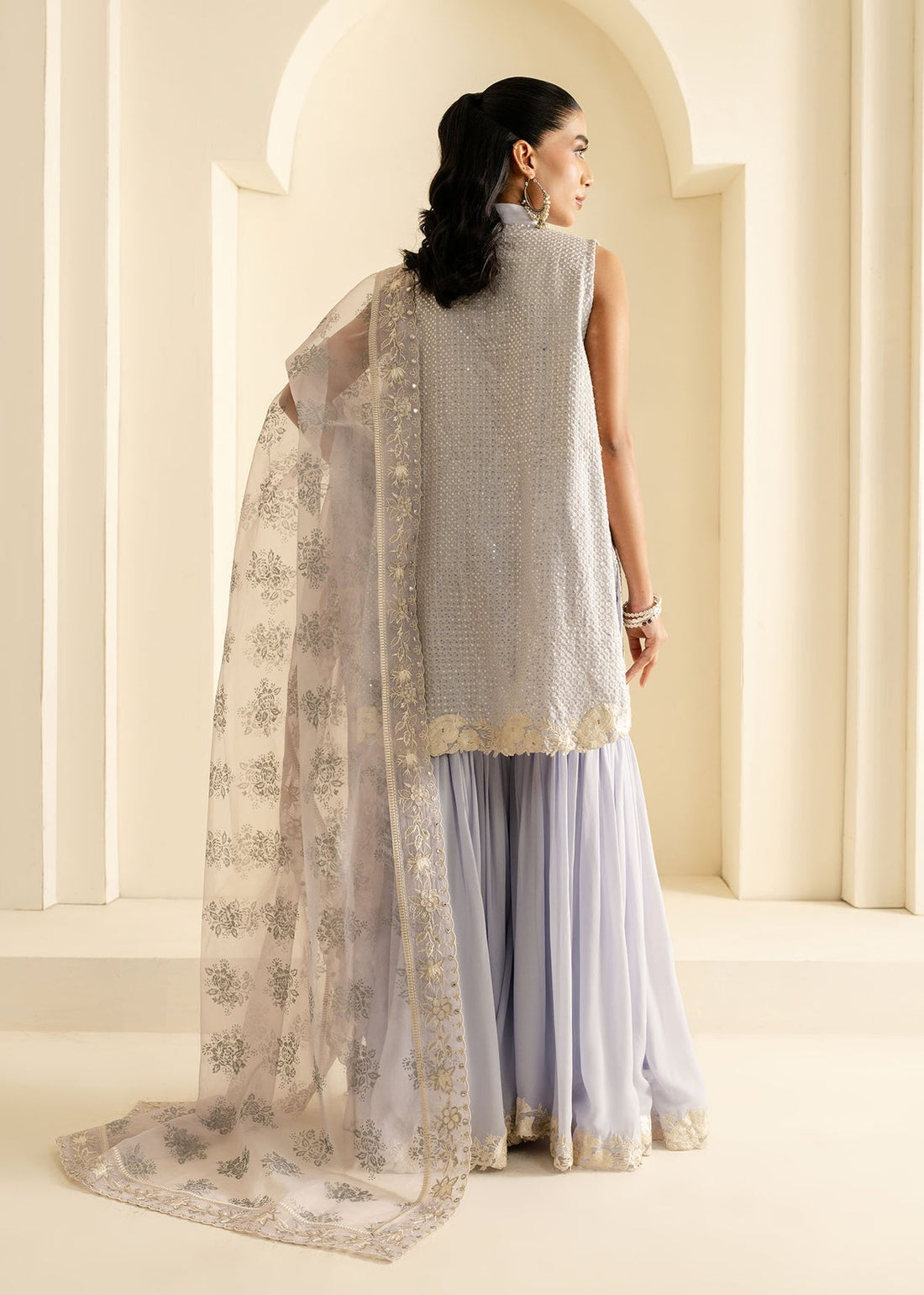 Mahgul | Nooreh Luxe | Lavender Serenity - by - Libasekhas UK - Registered Vendor of : Mahgul - 100% Original Designer Dresss