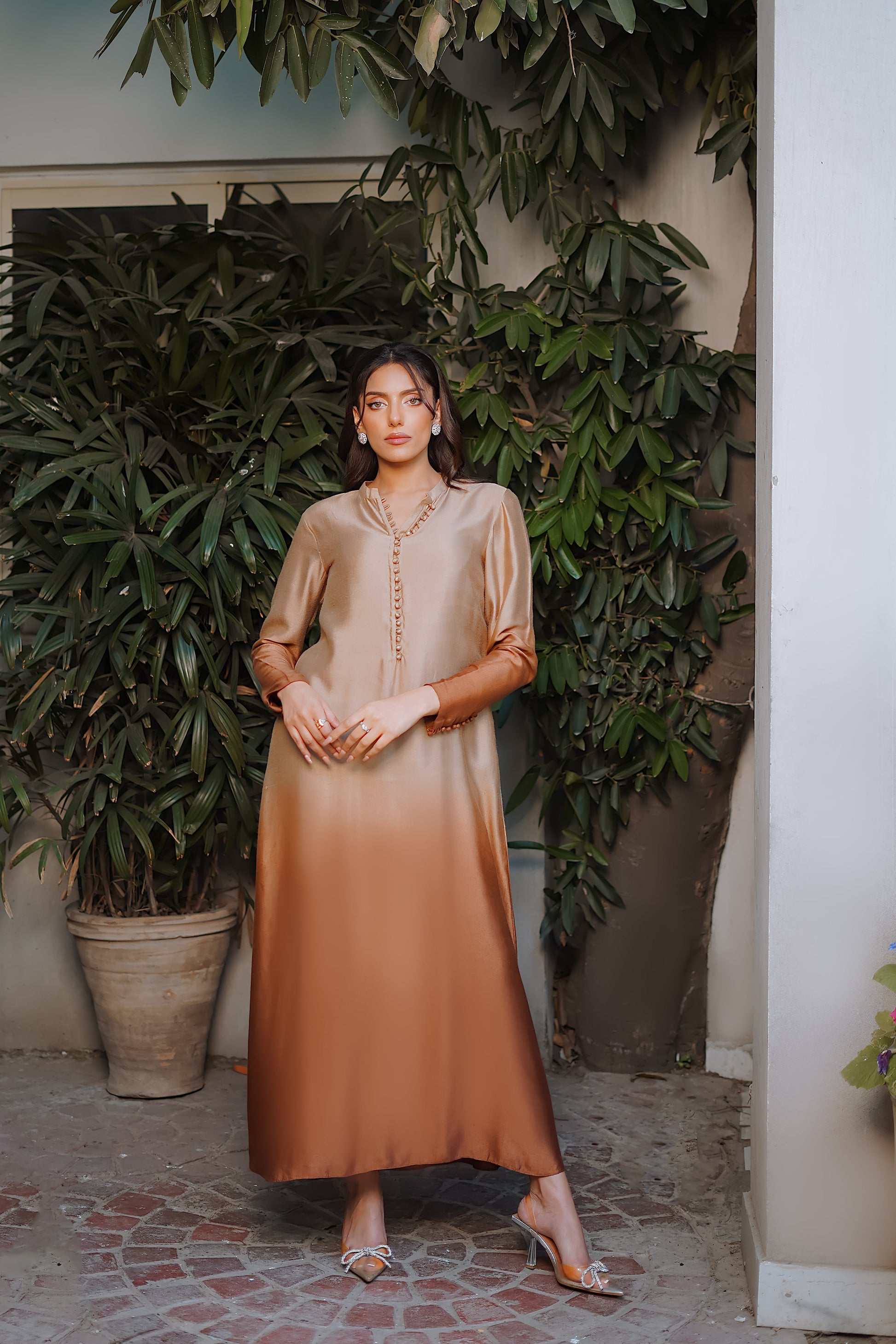 Erum Khan | Nue 25 | Sunset Dusk - by - Libasekhas UK - Registered Vendor of : Erum Khan - 100% Original Designer Dresss