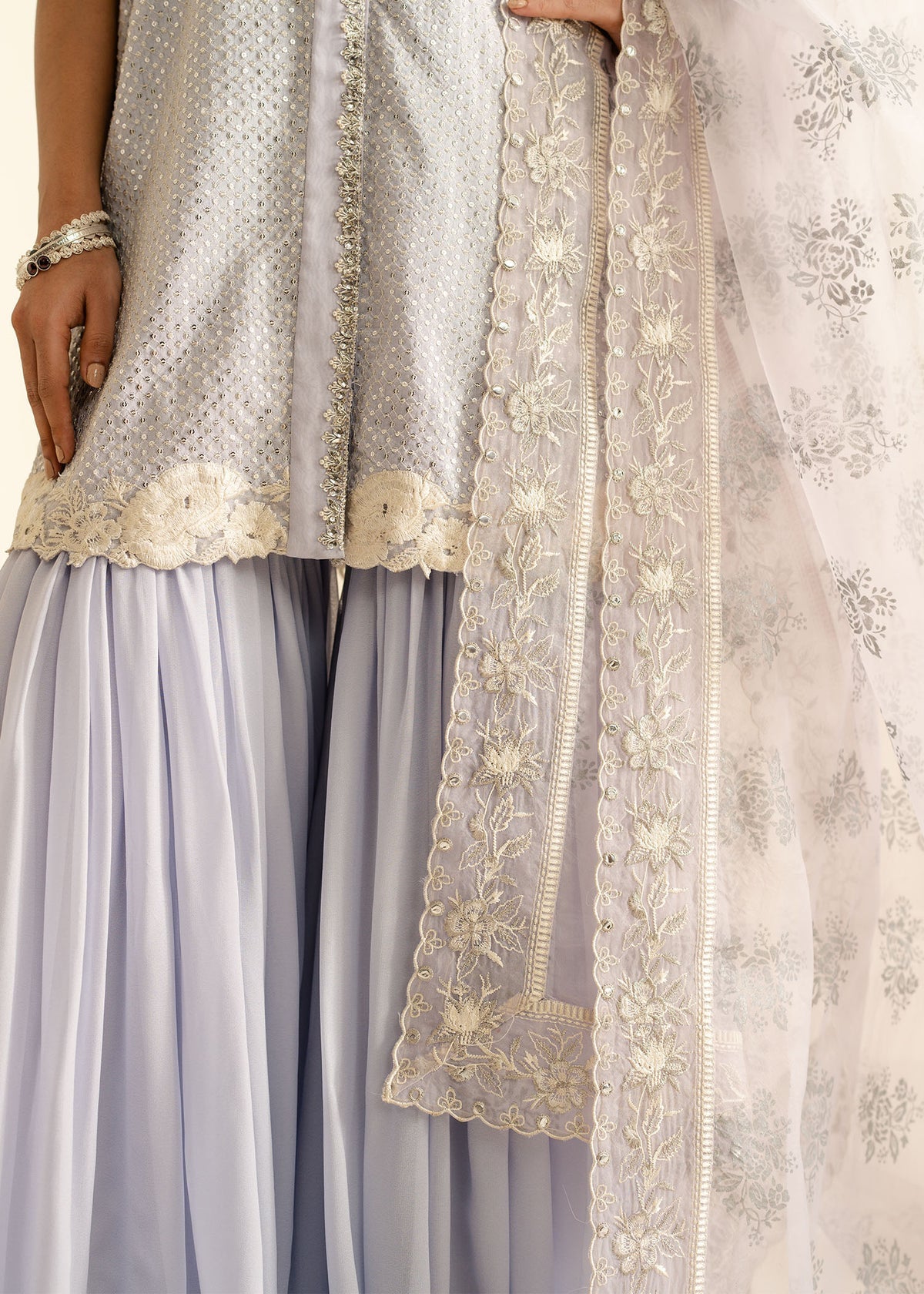 Mahgul | Nooreh Luxe | Lavender Serenity - by - Libasekhas UK - Registered Vendor of : Mahgul - 100% Original Designer Dresss