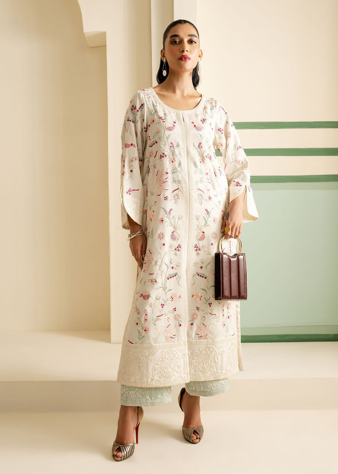 Mahgul | Nooreh Luxe | Garden Song - by - Libasekhas UK - Registered Vendor of : Mahgul - 100% Original Designer Dresss