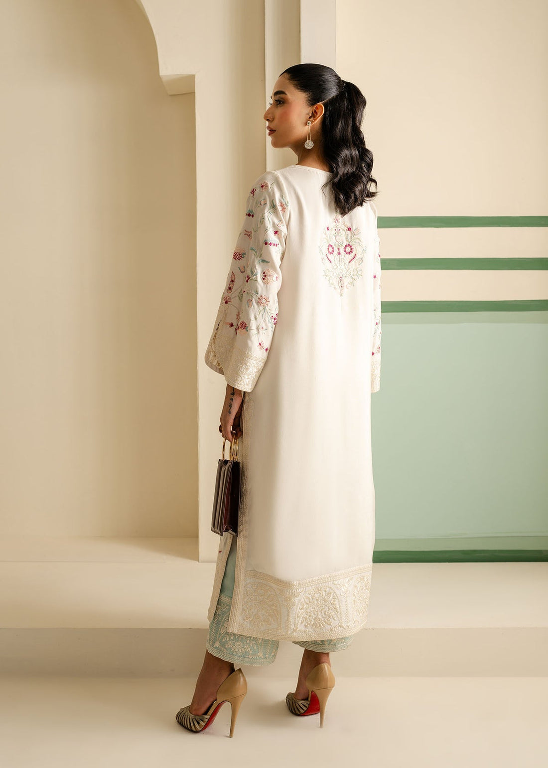 Mahgul | Nooreh Luxe | Garden Song - by - Libasekhas UK - Registered Vendor of : Mahgul - 100% Original Designer Dresss