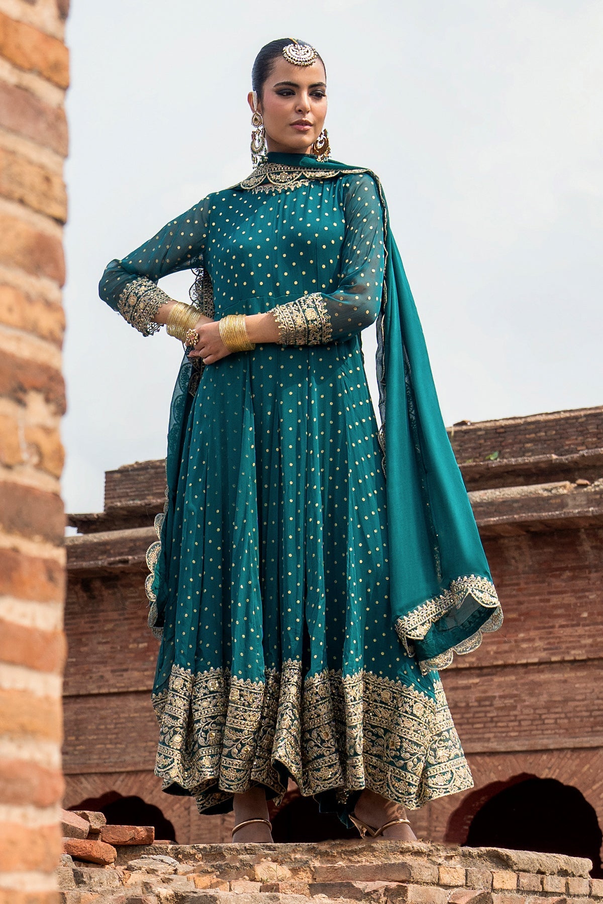 Charizma | Festive Pret | 3-PC Embroidered Chiffon CMA-6-427 - by Libasekhas UK - Registered Vendor of : Charizma - 100% Original Designer Dress