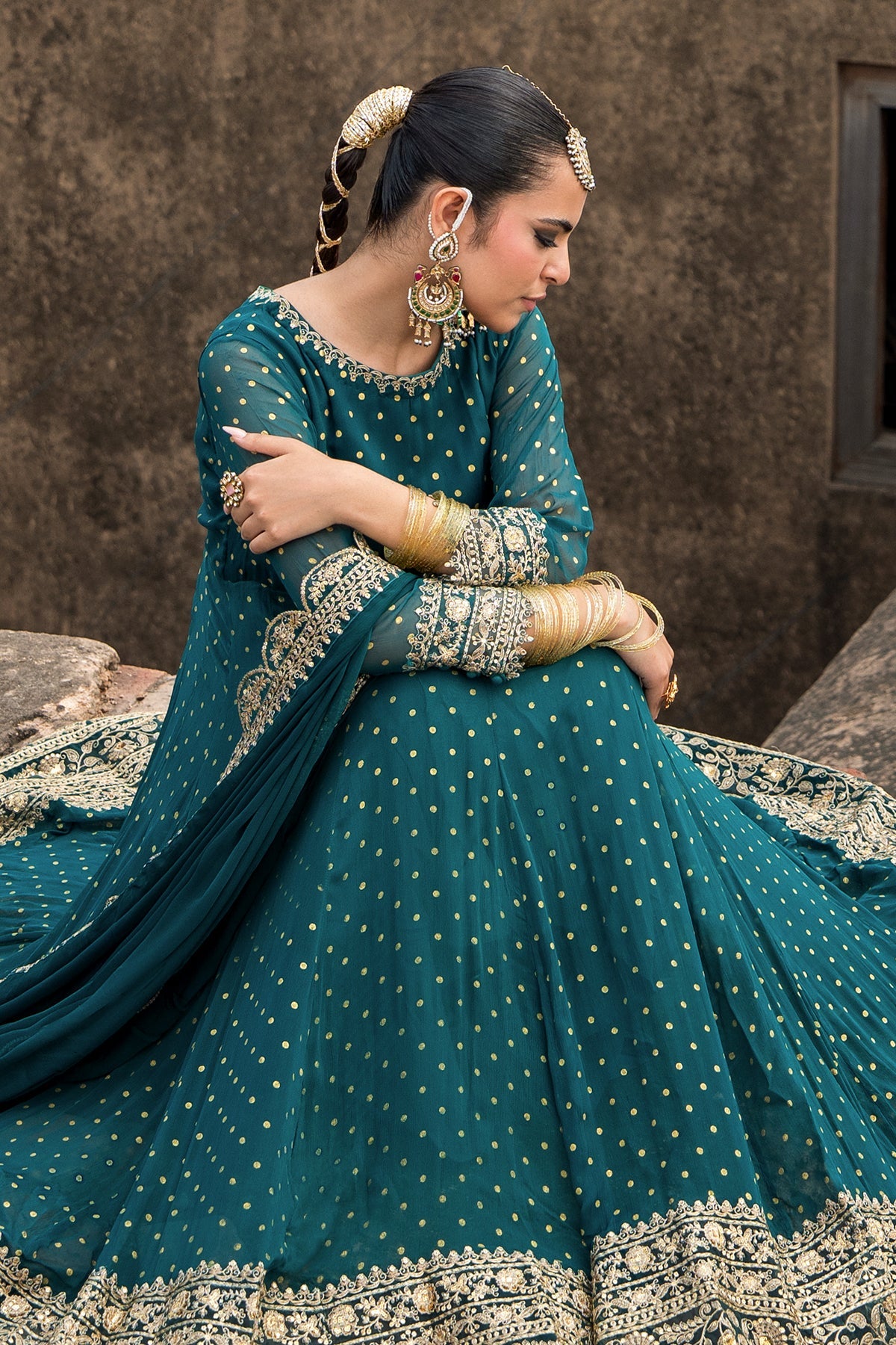 Charizma | Festive Pret | 3-PC Embroidered Chiffon CMA-6-427 - by Libasekhas UK - Registered Vendor of : Charizma - 100% Original Designer Dress