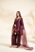 Faiza Faisal | Elara Luxury Pret | PLUM ROYALE - by Libasekhas UK - Registered Vendor of : Faiza Faisal - 100% Original Designer Dress