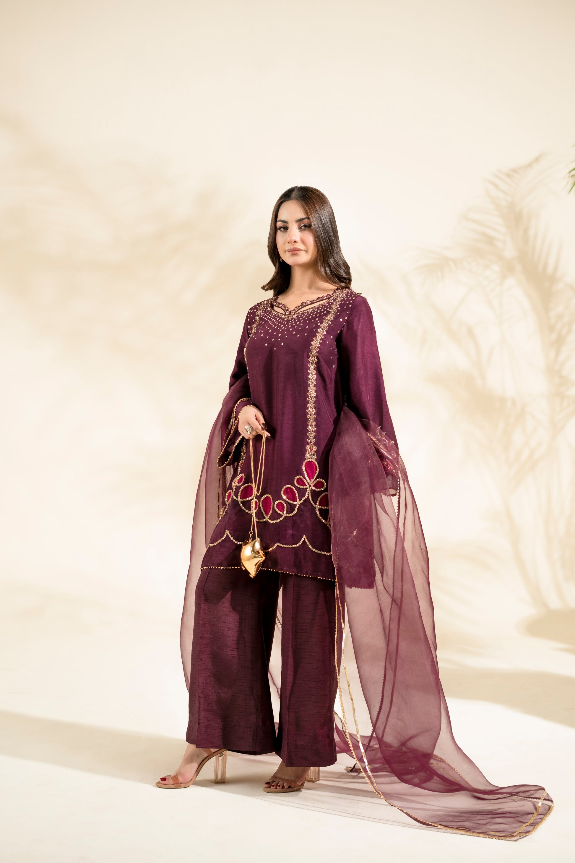 Faiza Faisal | Elara Luxury Pret | PLUM ROYALE - by Libasekhas UK - Registered Vendor of : Faiza Faisal - 100% Original Designer Dress