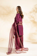 Faiza Faisal | Elara Luxury Pret | PLUM ROYALE - by Libasekhas UK - Registered Vendor of : Faiza Faisal - 100% Original Designer Dress