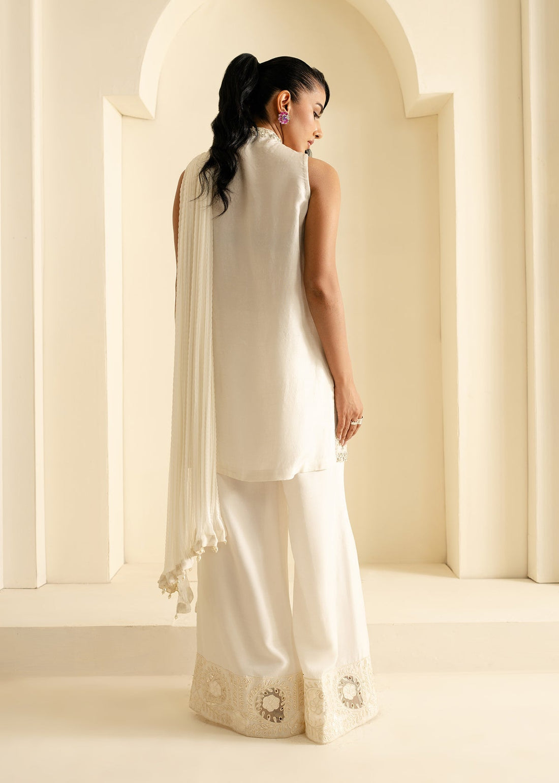 Mahgul | Nooreh Luxe | Celestial Ivory - by - Libasekhas UK - Registered Vendor of : Mahgul - 100% Original Designer Dresss