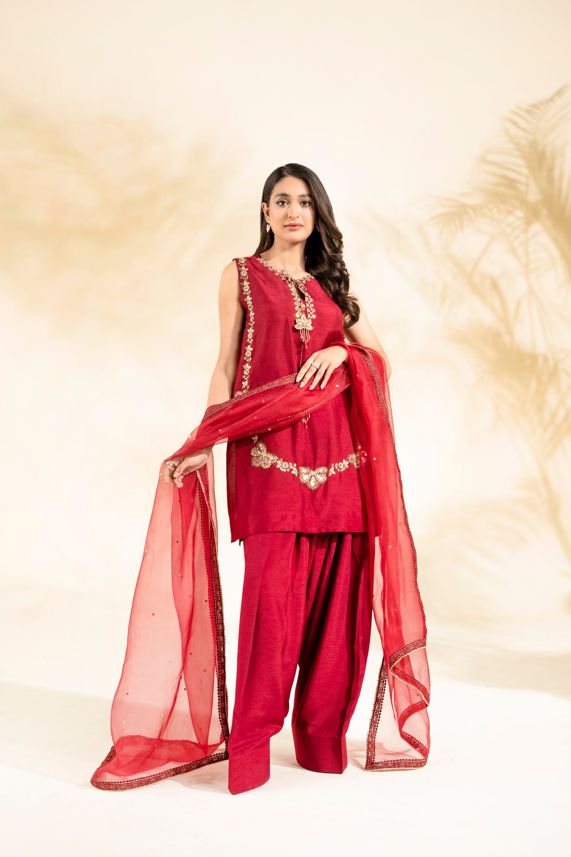 Faiza Faisal | Elara Luxury Pret | ZAR RUBY - by Libasekhas UK - Registered Vendor of : Faiza Faisal - 100% Original Designer Dress
