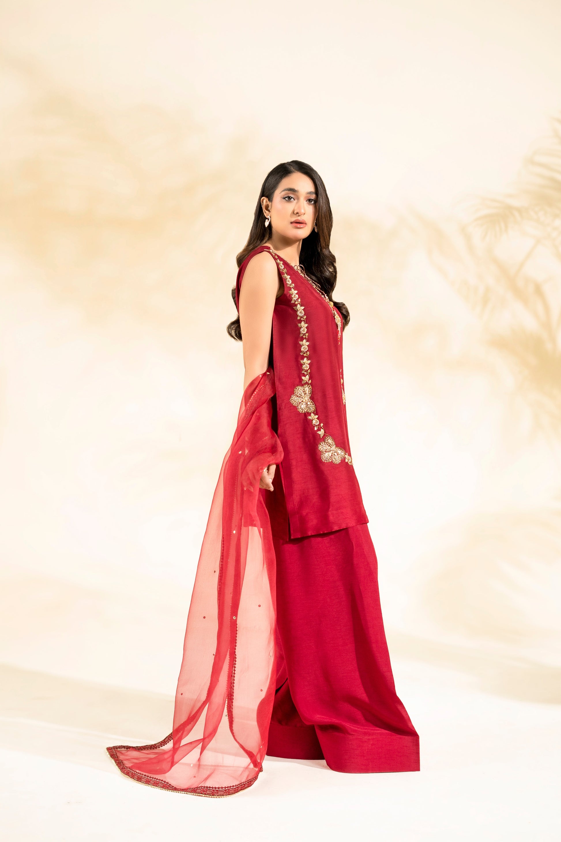 Faiza Faisal | Elara Luxury Pret | ZAR RUBY - by Libasekhas UK - Registered Vendor of : Faiza Faisal - 100% Original Designer Dress