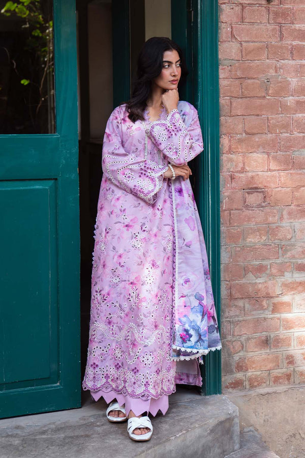 Neeshay | Summer Lines Printkari 25 | WISTERIA - by - Libasekhas UK - Registered Vendor of : Neeshay - 100% Original Designer Dresss