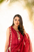 Faiza Faisal | Elara Luxury Pret | ZAR RUBY - by Libasekhas UK - Registered Vendor of : Faiza Faisal - 100% Original Designer Dress