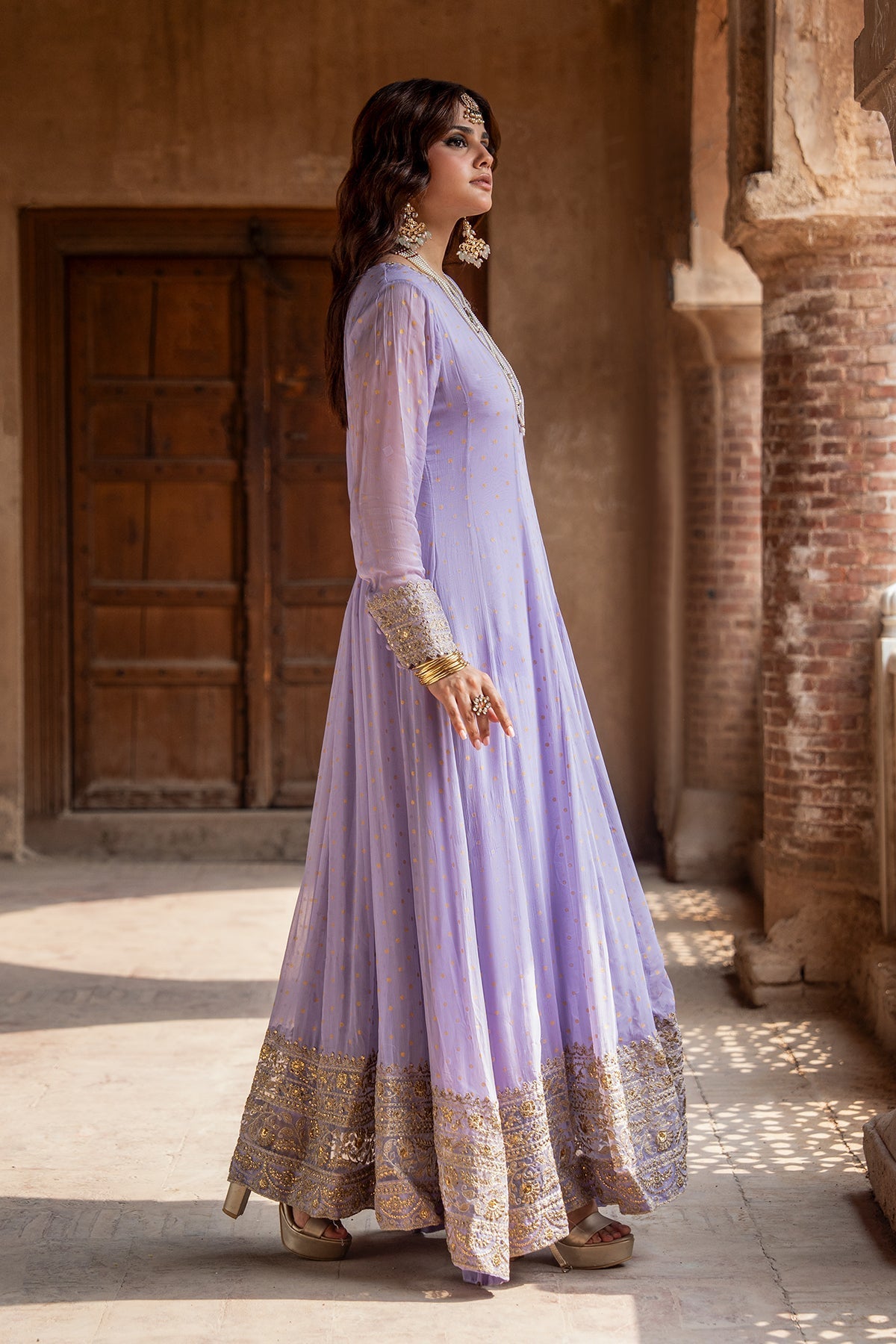 Charizma | Festive Pret | 3-PC Embroidered Chiffon CMA-6-428 - by Libasekhas UK - Registered Vendor of : Charizma - 100% Original Designer Dress