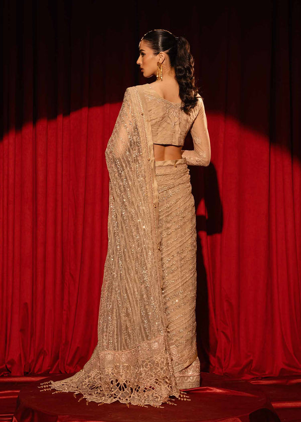 Paras by Pasha | Noor -e- Jahan Saree Collection | Zar-e-Sahar - by - Libasekhas UK - Registered Vendor of : Paras by Pasha - 100% Original Designer Dresss