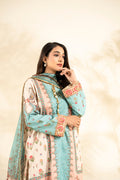 Faiza Faisal | Elara Luxury Pret | AQUA BLOOM - by Libasekhas UK - Registered Vendor of : Faiza Faisal - 100% Original Designer Dress