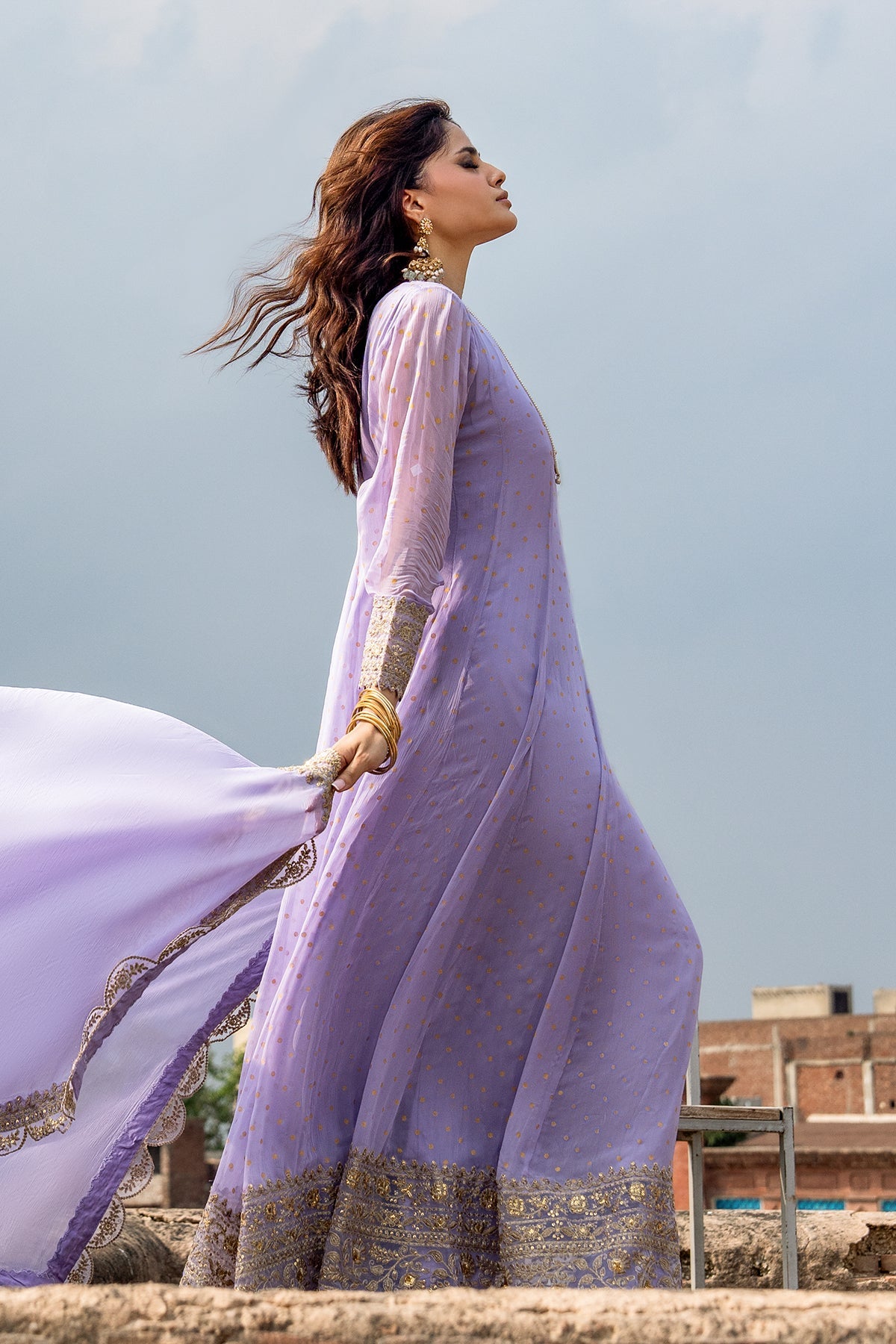 Charizma | Festive Pret | 3-PC Embroidered Chiffon CMA-6-428 - by Libasekhas UK - Registered Vendor of : Charizma - 100% Original Designer Dress