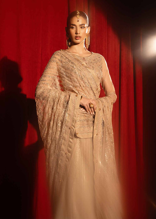 Paras by Pasha | Noor -e- Jahan Saree Collection | Zar-e-Sahar - by - Libasekhas UK - Registered Vendor of : Paras by Pasha - 100% Original Designer Dresss