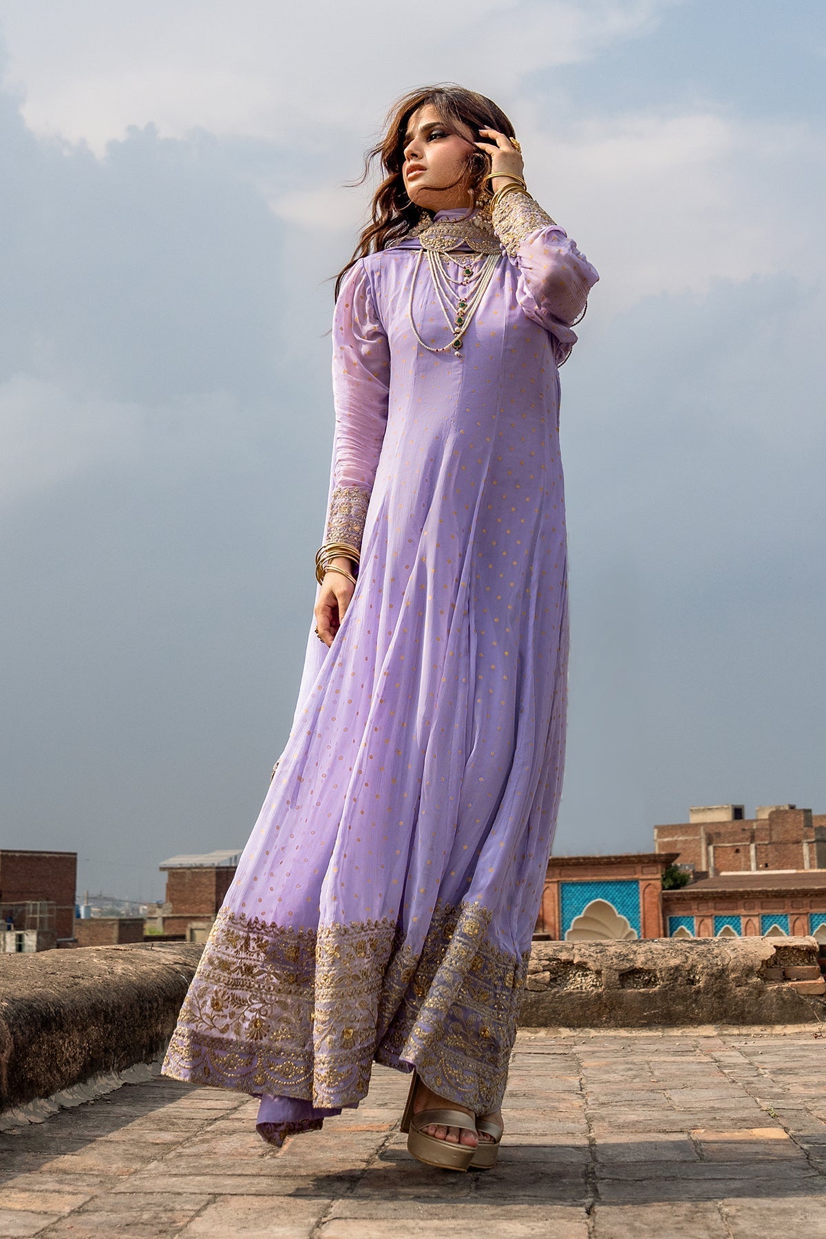 Charizma | Festive Pret | 3-PC Embroidered Chiffon CMA-6-428 - by Libasekhas UK - Registered Vendor of : Charizma - 100% Original Designer Dress