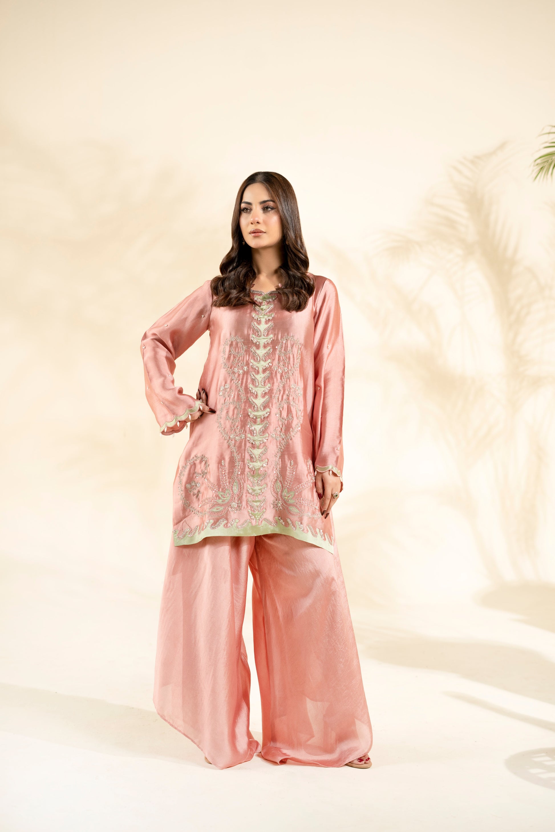 Faiza Faisal | Elara Luxury Pret | AURELIA PINK - by Libasekhas UK - Registered Vendor of : Faiza Faisal - 100% Original Designer Dress