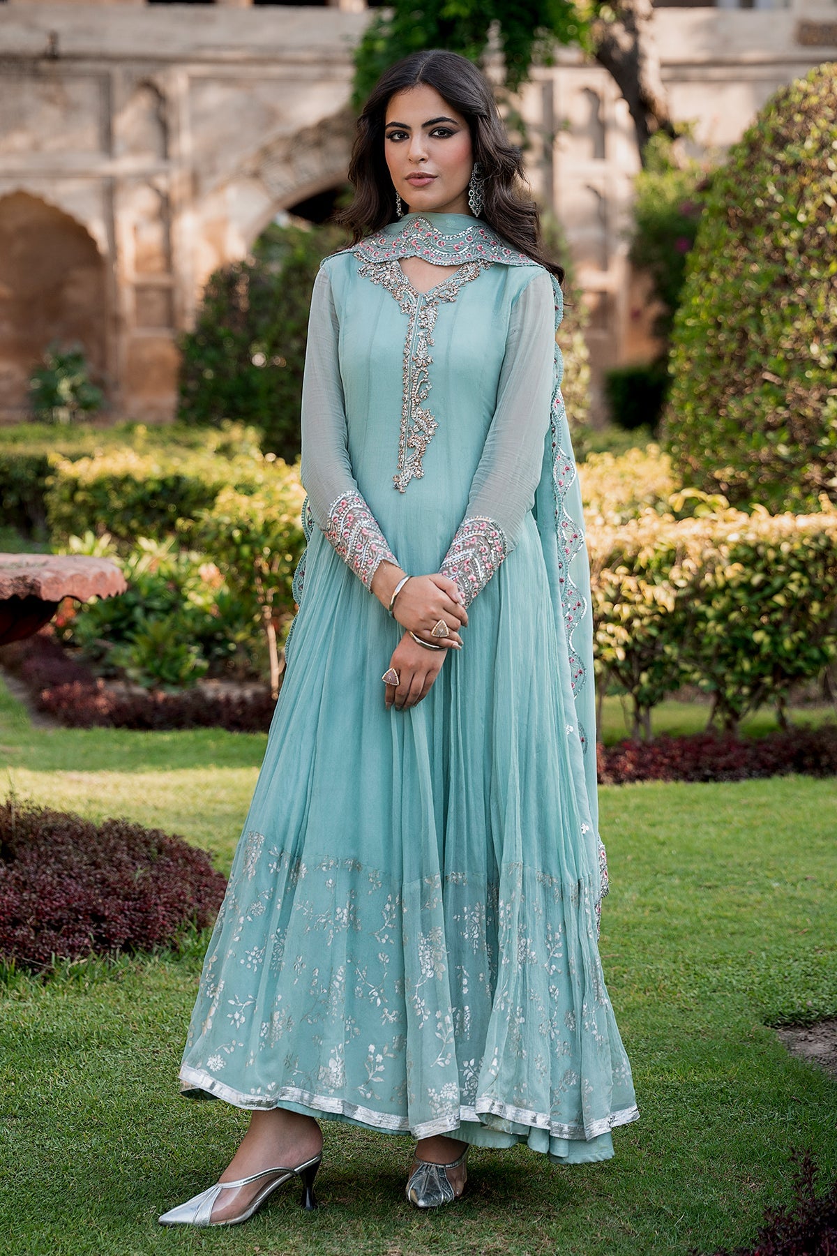 Charizma | Festive Pret | 3-PC Embroidered Chiffon CMA-6-415 - by Libasekhas UK - Registered Vendor of : Charizma - 100% Original Designer Dress