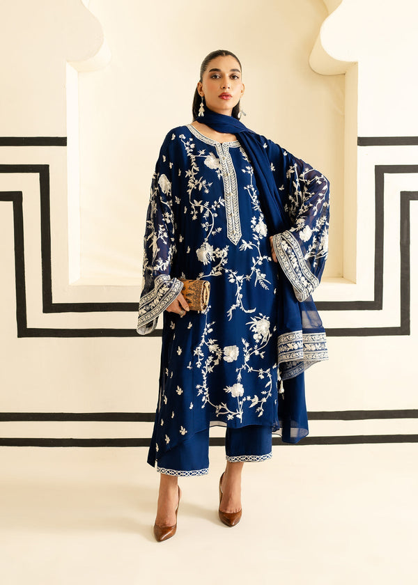 Mahgul | Nooreh Luxe | Nocturne Bloom - by - Libasekhas UK - Registered Vendor of : Mahgul - 100% Original Designer Dresss