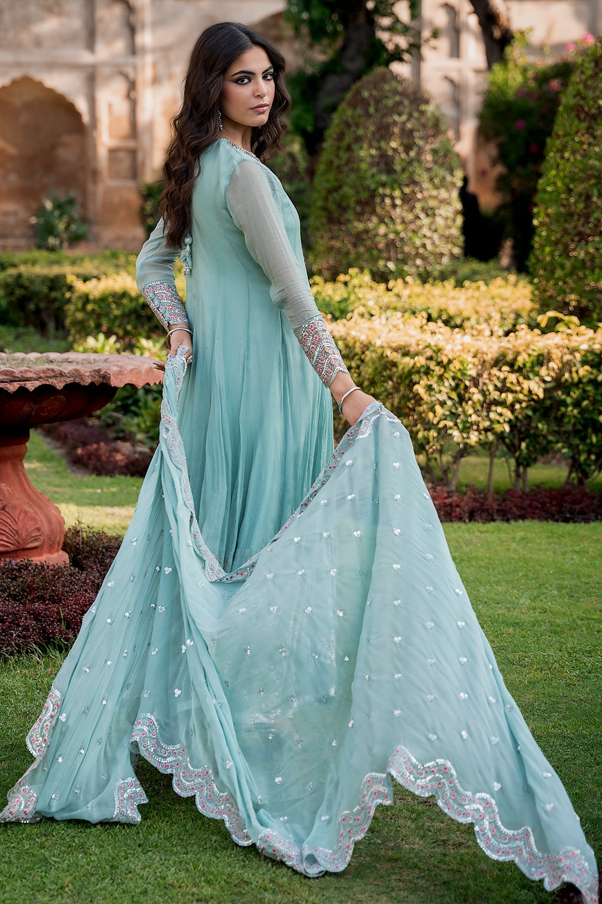 Charizma | Festive Pret | 3-PC Embroidered Chiffon CMA-6-415 - by Libasekhas UK - Registered Vendor of : Charizma - 100% Original Designer Dress
