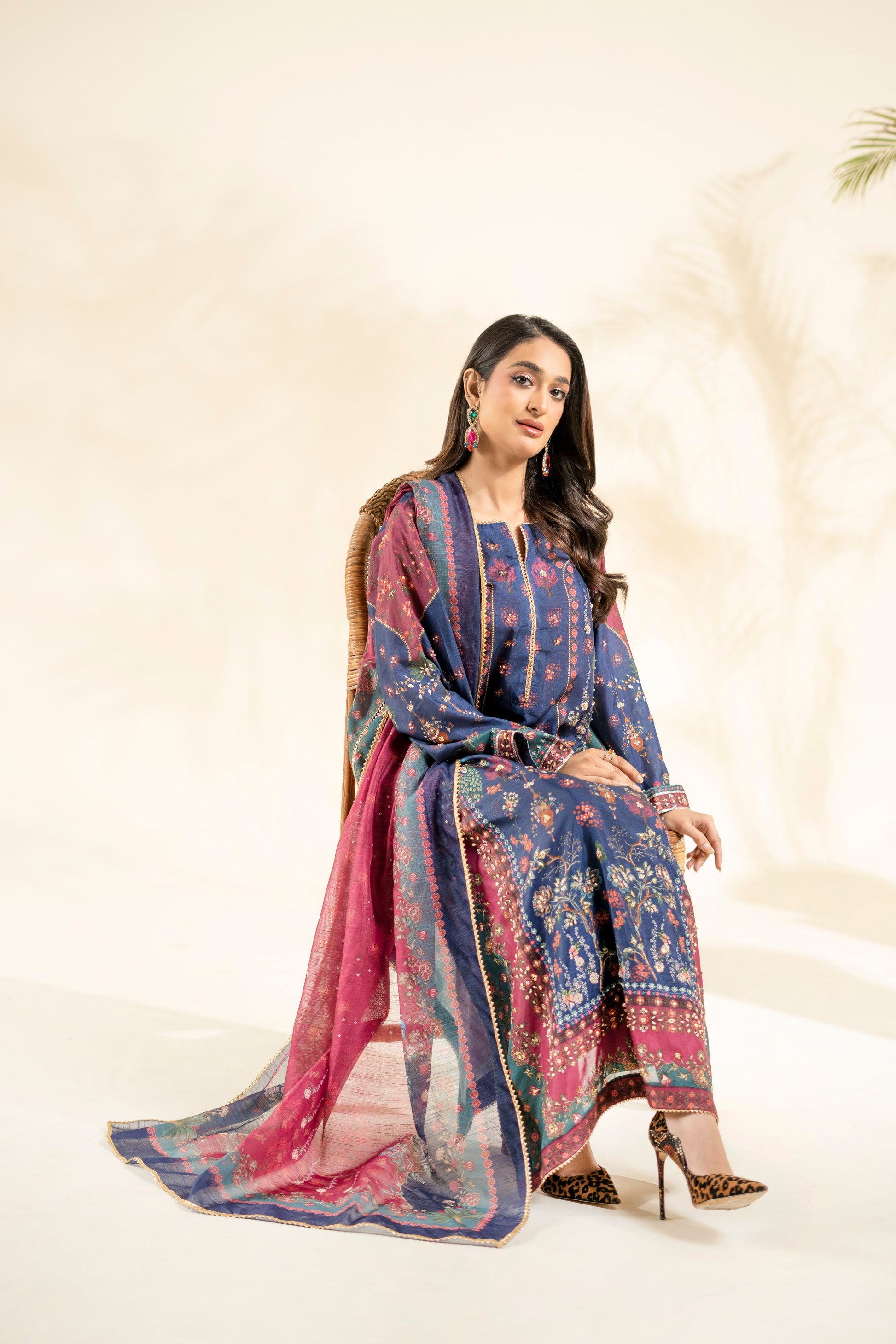 Faiza Faisal | Elara Luxury Pret | ROUGE NAVY - by Libasekhas UK - Registered Vendor of : Faiza Faisal - 100% Original Designer Dress