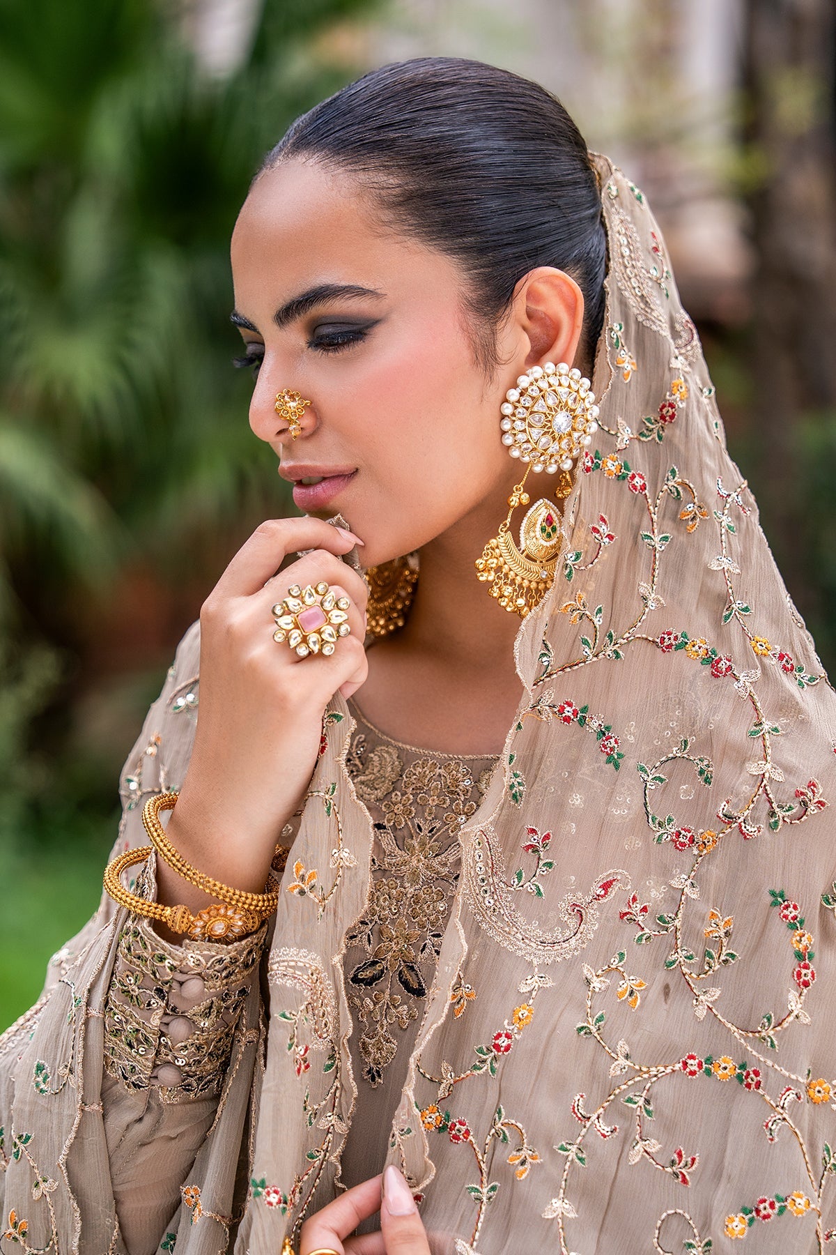 Charizma | Festive Pret | 3-PC Embroidered Chiffon CMA-6-449 - by Libasekhas UK - Registered Vendor of : Charizma - 100% Original Designer Dress