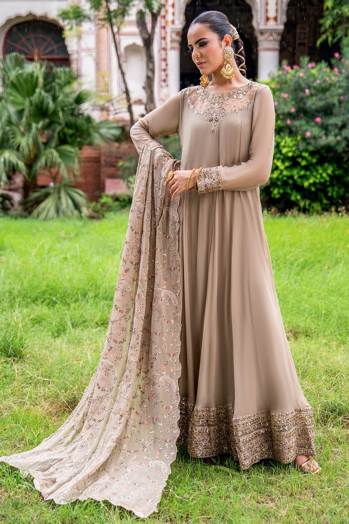 Charizma | Festive Pret | 3-PC Embroidered Chiffon CMA-6-449 - by Libasekhas UK - Registered Vendor of : Charizma - 100% Original Designer Dress